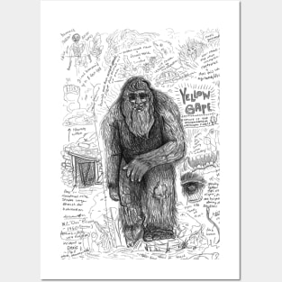 Yellow Gape Bigfoot Study Posters and Art